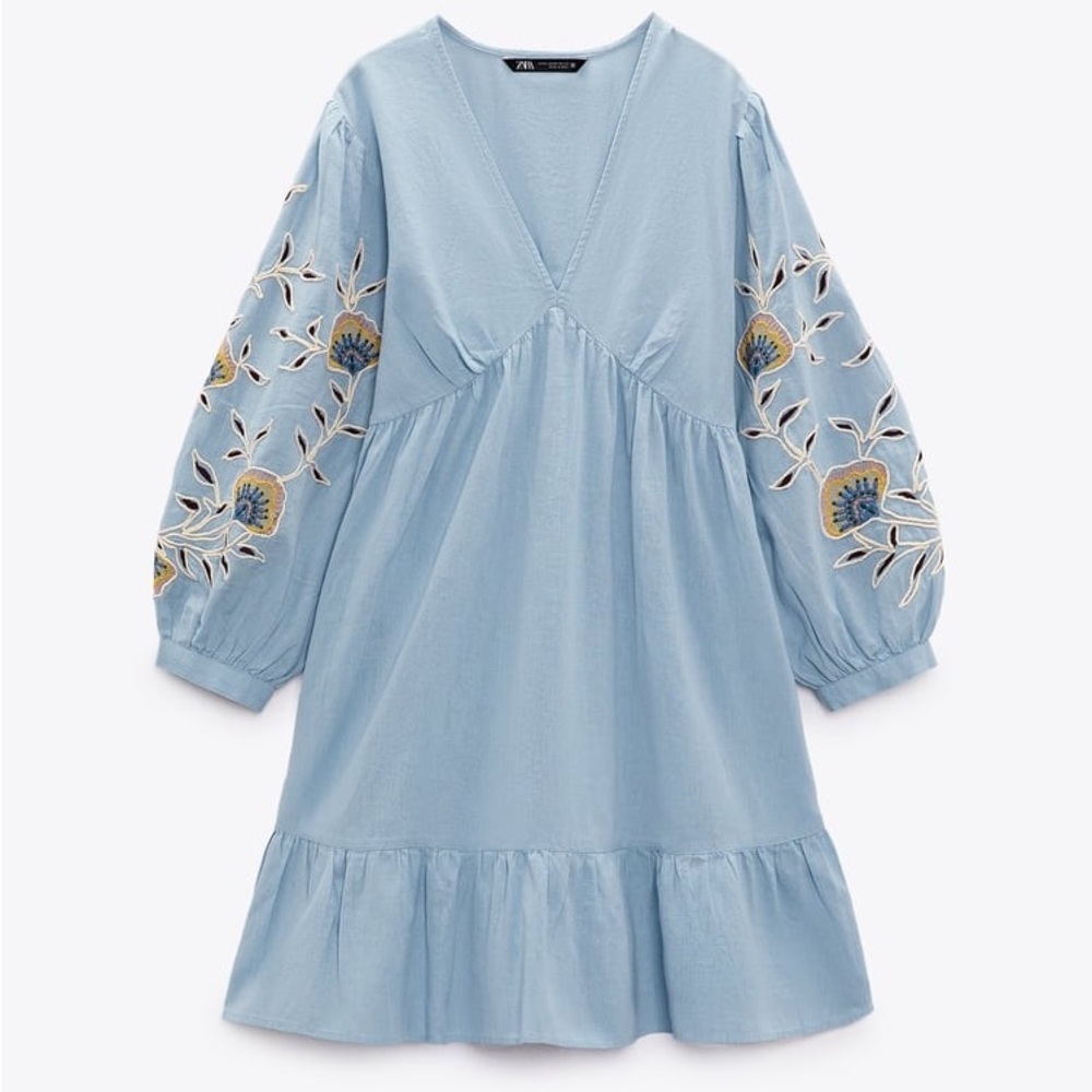 Zara sky blue dress 👗 never worn